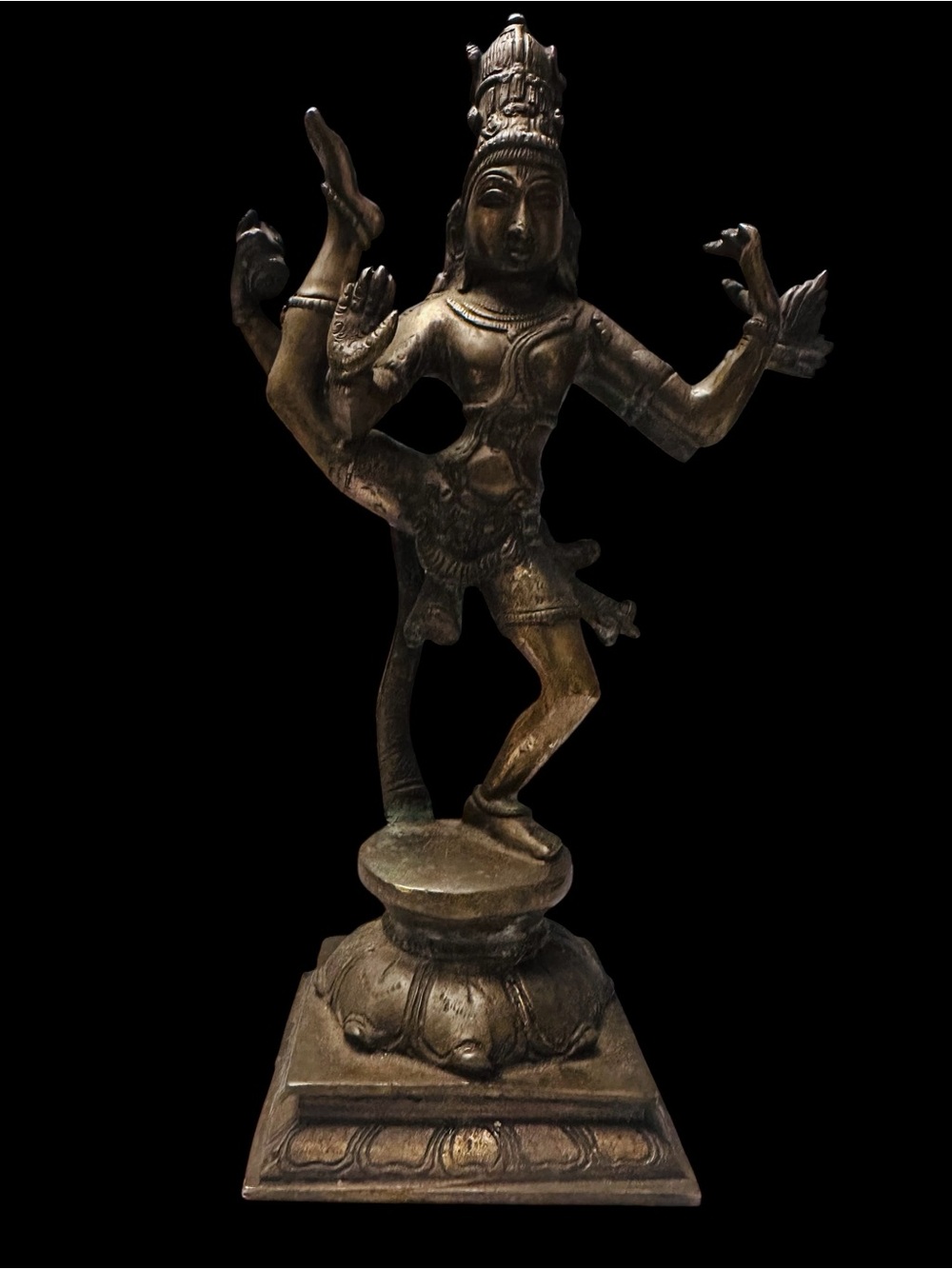 Vintage Solid Brass DANCE OF DIVINITY 🔥 Handcrafted Lord Shiva Indian sculpture
